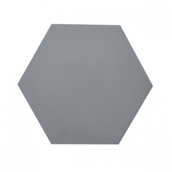 Gạch lục giác trơn màu trắng